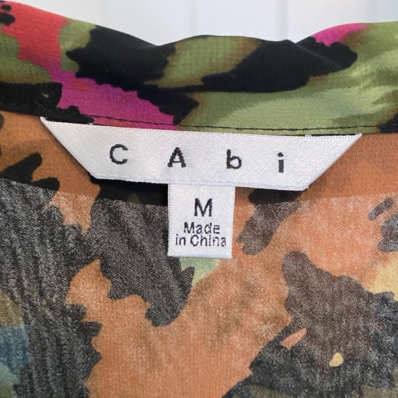 FINAL SALE! Cabi Cascading Ruffle Tie Tunic Blouse - Picture 4 of 4